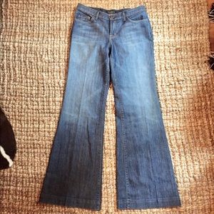 David kahn flare leg jeans